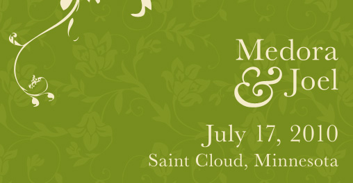 Joel and Medora “ July 17, 2010 “ Saint Cloud, Minnesota